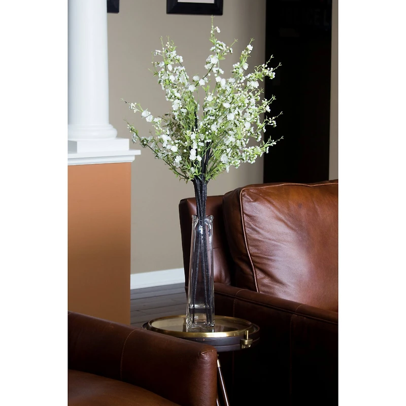 38" Cherry Blossoms Silk Arrangement in Vase