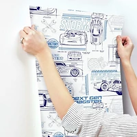 RoomMates Disney Pixar Cars Schematic Peel & Stick Wallpaper