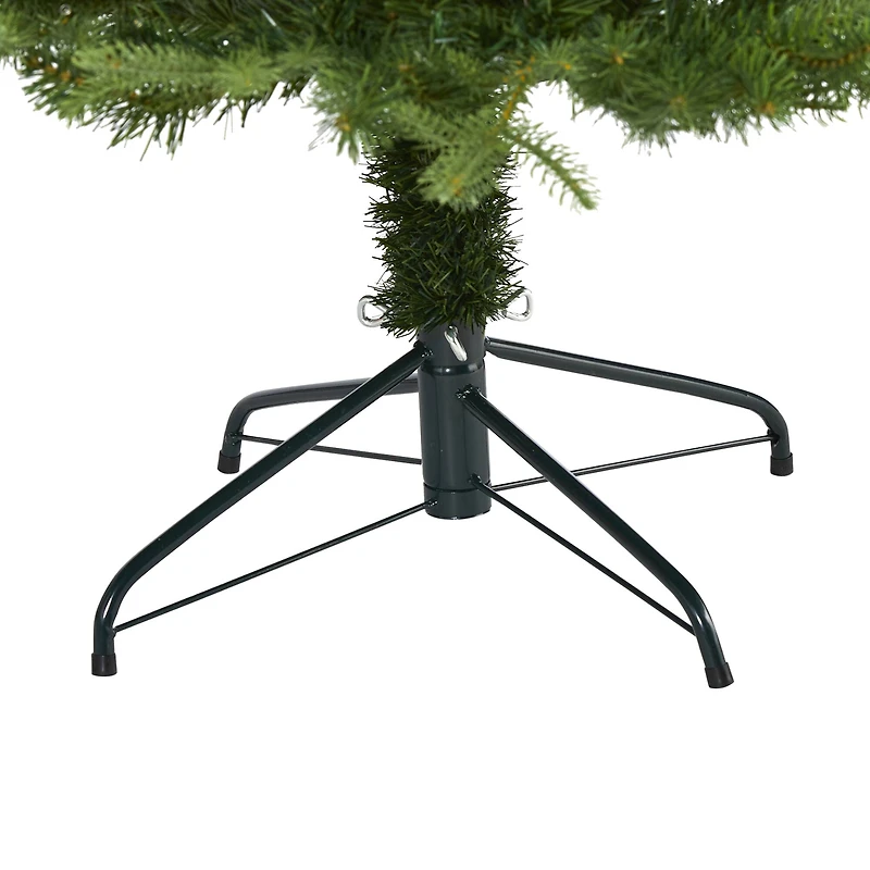 7ft. Pre-Lit Wellington Spruce Artificial Christmas Tree, Clear LED Lights