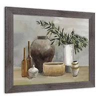 Warm Blues Still Western Framed Print