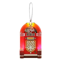 Red Retro LED Jukebox Ornament