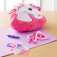 12 Pack: PlushCraft™ Fabric by Number Unicorn Pillow Kit