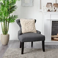 18" Bohemian Cross Woven Macramé Pillow Cover