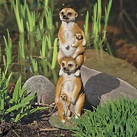 Design Toscano 15" Meerkat Generations Garden Statue