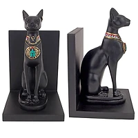 Design Toscano 8.5" Bastet Cat Goddess of Ancient Egypt Sculptural Bookends