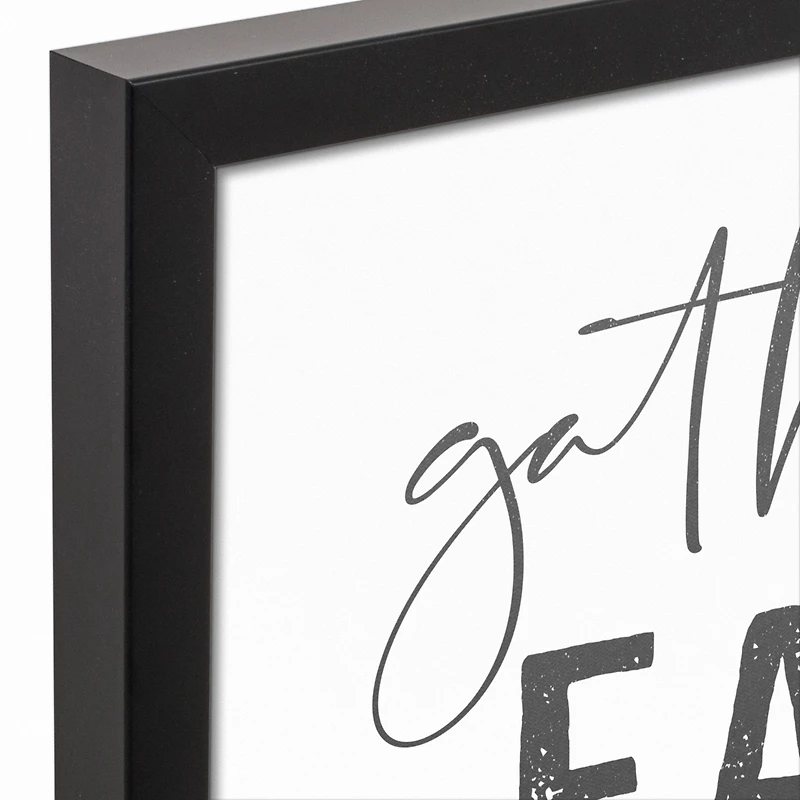 Gather Laugh 11" x 14" Black Framed Canvas