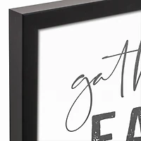 Gather Laugh 11" x 14" Black Framed Canvas