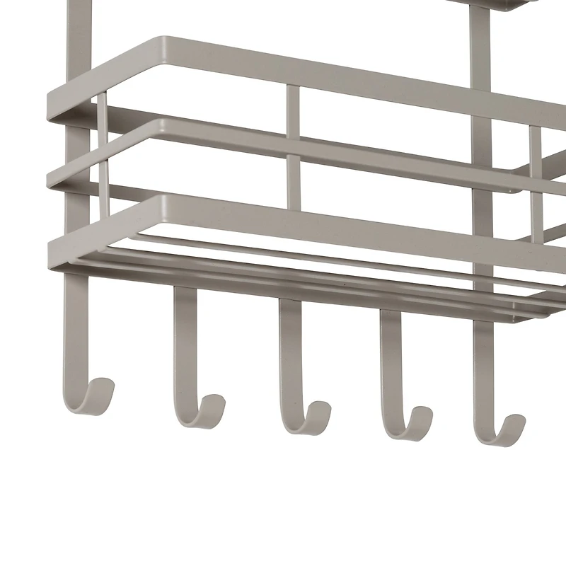 Honey Can Do Gray 3-Shelf Kitchen Wall Storage