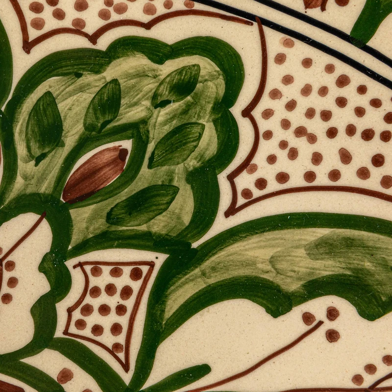 Hello Honey® 16.5" Garden Tapestry Stoneware Platter