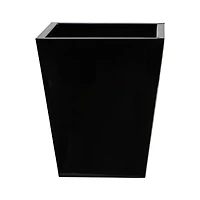15" Black Classic Square Metal Planter