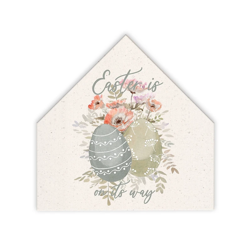 Bunny Bait Carrots 2 12" x 12" House Shaped Canvas