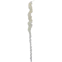 18.5" Clear Contemporary Dangling Icicle Ornament