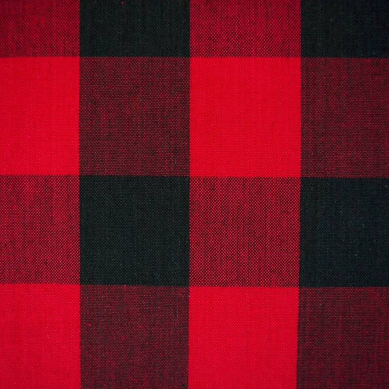 Buffalo Check Red Tablecloth 52" x 52"