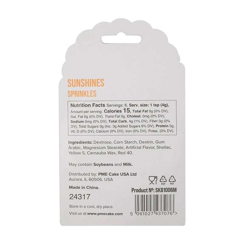PME Cake Sweet Street® Sunshines Sprinkles