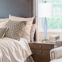 Lalia Home 27" Stylus Table Lamp with White Fabric Shade