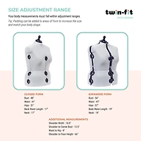 Dritz® Twin-Fit Full Figure Dress Form with Adjustable Tri-Pod Stand