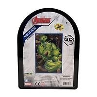 Marvel Avengers - The Incredible Hulk 3D Lenticular Jigsaw Puzzle in a Collectible Shaped Tin: 300 Pcs