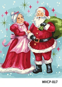 16" x 20" Mr. & Mrs. Claus Paint-by-Number Kit by Artist's Loft™