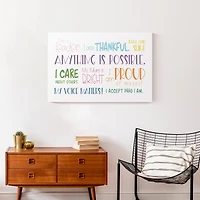 I Am Words 20" x 30" Canvas Wall Art