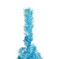 4ft. Pre-Lit Medium Sky Blue Pine Artificial Christmas Tree, Clear Lights