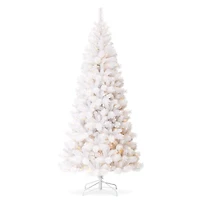 8ft. Pre-Lit White Pine Artificial Christmas Tree, Warm White Lights