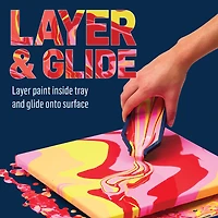 12 Pack: FolkArt® Drizzle™ Flexible Paint Tray & Comb Tool Set