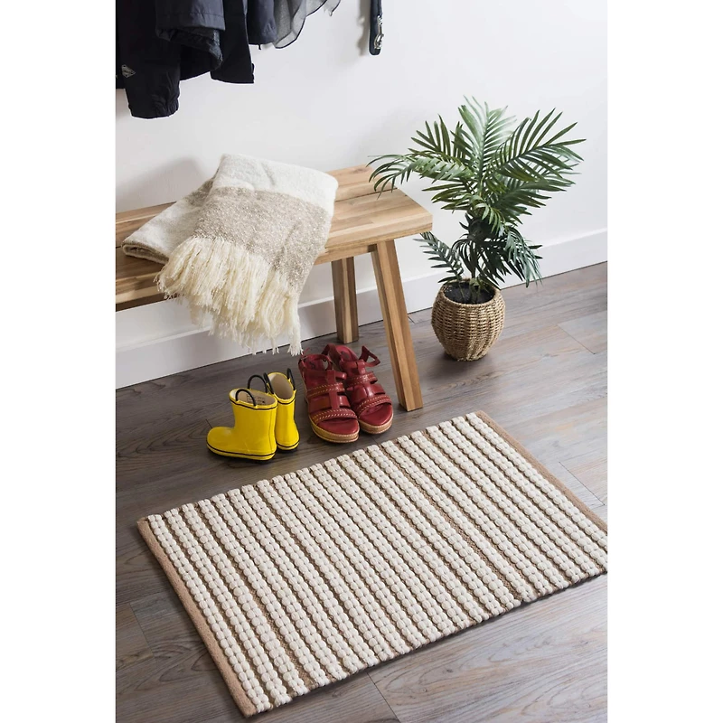 DII® Stone Braided Stripe Rug, 2ft. x 3ft.
