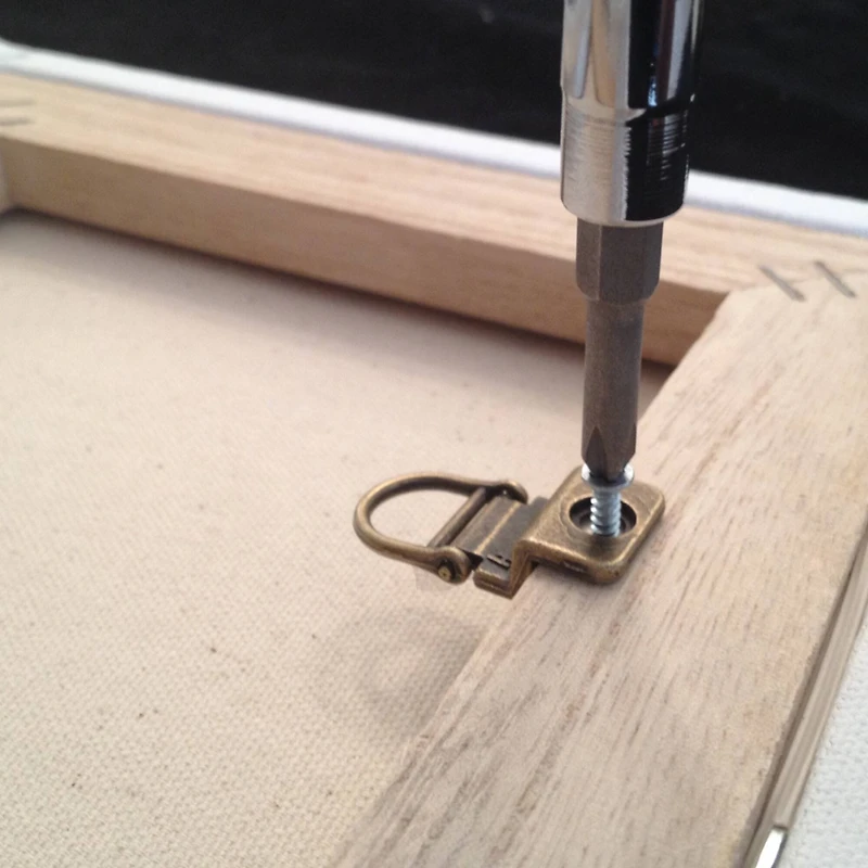 HangZ™ 25lb. Canvas Wire 1 Hole D Rings, 12ct.