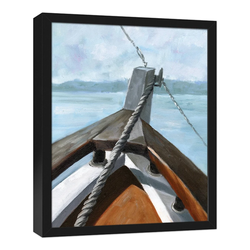 Boat Bough Black Framed Canvas Wall Art