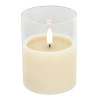 4" LED Glass Wax Flickering Candle by Ashland