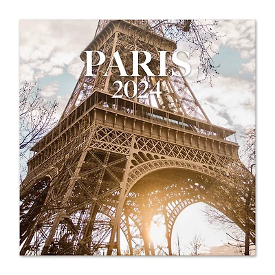 TF Publishing 2024 Paris Bilingual Wall Calendar