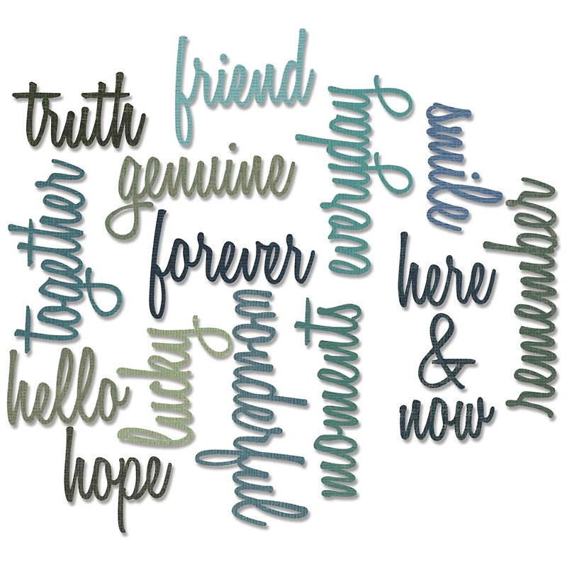 Sizzix® Thinlits® Friendship Script Words Die Set by Tim Holtz®