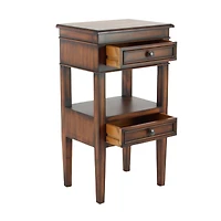 29" Pine Traditional Accent Table