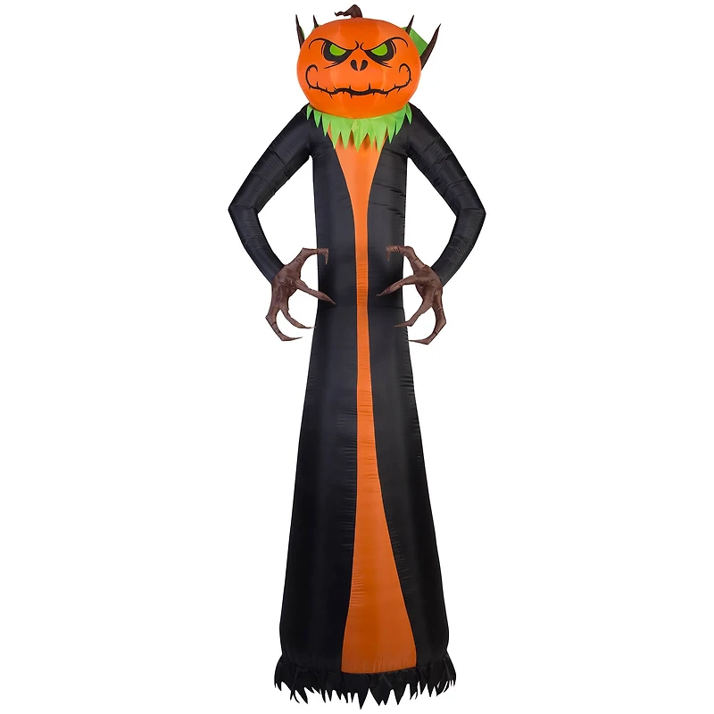 12ft. Airblown® Inflatable Giant Halloween Jack-O'-Lantern Reaper with Psychedelic Spirals of Light
