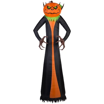 12ft. Airblown® Inflatable Giant Halloween Jack-O'-Lantern Reaper with Psychedelic Spirals of Light