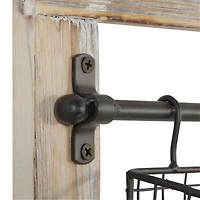 Black Metal Farmhouse Magazine Rack Holder