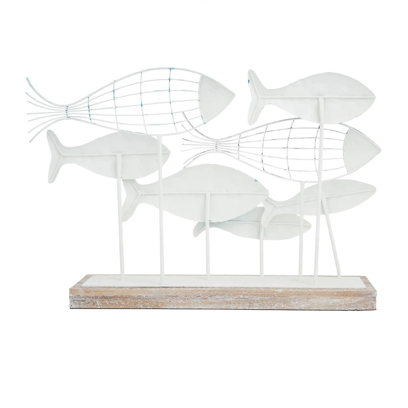 Blue Iron Coastal Sculpture, 15" x 22" x 6"