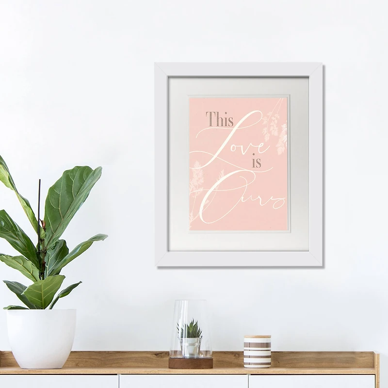 11" x 14" This Love Is Ours White Framed Print Wall Art