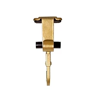 Gold Mantel Garland & Christmas Stocking Holder, 2ct.