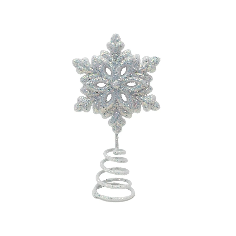 Mini White Snowflake Tree Topper Decoration by Ashland®