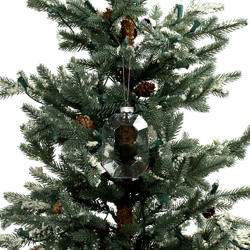 4 Pack 4.25" Clear DIY Plastic Gem Ornaments by Make Market®