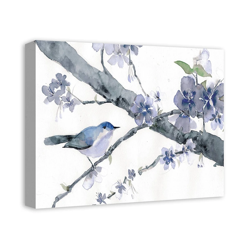 Cherry Blossoms And Birds 20" x 16" Canvas Wall Art