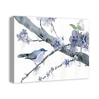 Cherry Blossoms And Birds 20" x 16" Canvas Wall Art