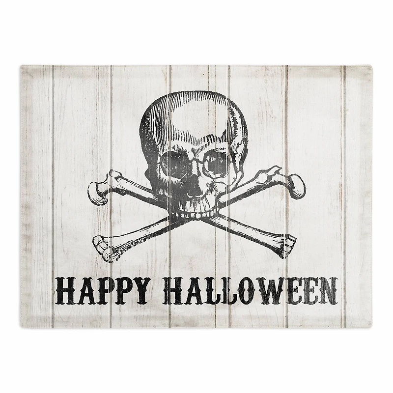 Happy Halloween Skull Polyester Twill Placemat