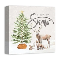 Let It Snow Canvas Wall Art