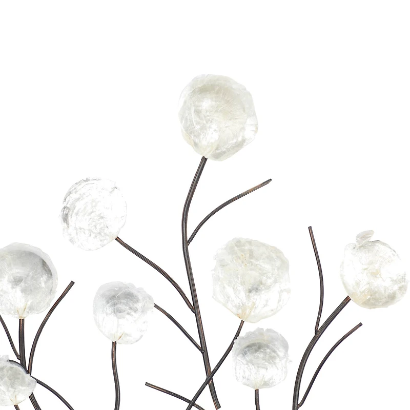 White Coastal Shell Arrangement Wall Accent