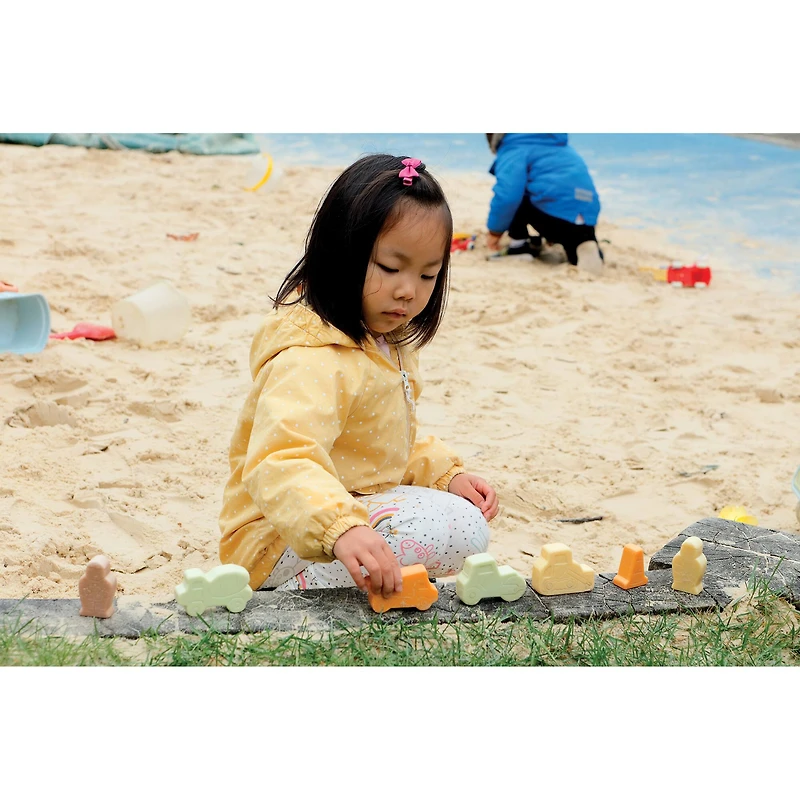 Yellow Door Little Lands Construction Stone Figure Play Set