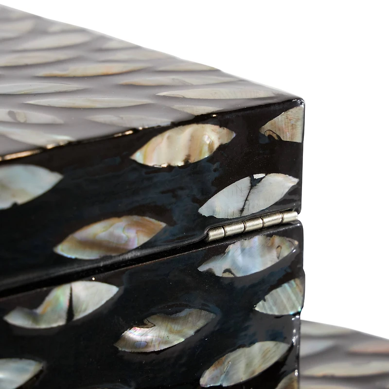 Black Mother of Pearl Geometric Box Set