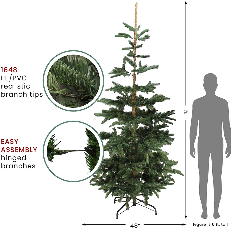 9ft. Unlit Layered Noble Fir Artificial Christmas Tree