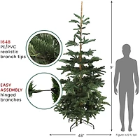 9ft. Unlit Layered Noble Fir Artificial Christmas Tree